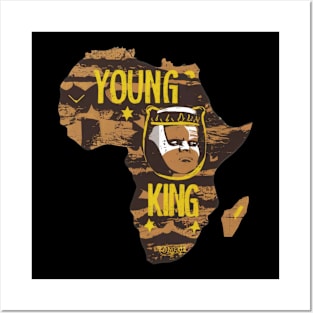 Young King Africa Posters and Art